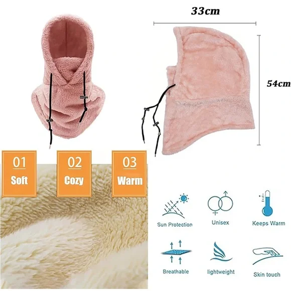 Fleece Hooded Scarf - Picture 9 of 11